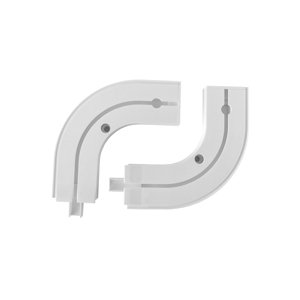 Oblúky ku plastovej koľajnici - koncové 1-drážkové - pár koncový 1-drážka