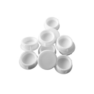 Krytka ku skrutke na bielu plastovú koľajnicu 10ks biela