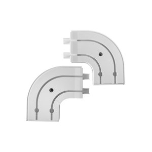 Oblúky ku plastovej koľajnici - koncové 2-drážkové - pár koncový 2-drážky