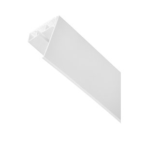 Krycia lišta ku plastovej koľajnici - biela 7cm 7