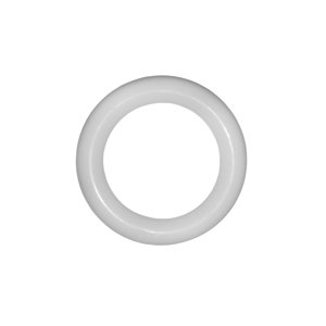 Plastový krúžok k drevenej garniži - biely biela