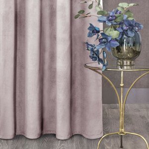 Záves MELANIE na krúžkoch púdrový 140x250cm 140x250
