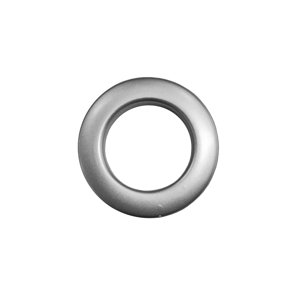 Plastový krúžok na závesy - strieborný matný strieborná