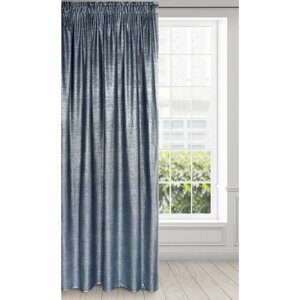 Záves AMBI na páske modro-strieborný 140x270 140x270