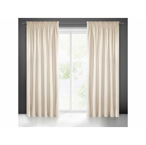 Záves RIA na páske béžový 140x270cm 140x270