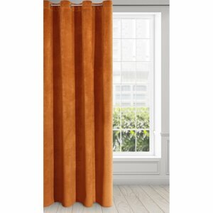Záves RIA na krúžkoch oranžový 140x250cm 140x250