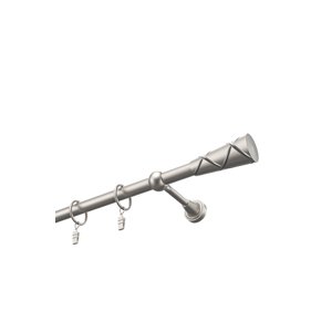 Kovová garniža TRAPEZIUM Satin 160 1 tyč + jednonosníky