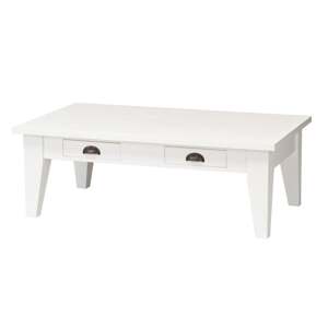 Dekoria Lavica Milton biela 130x75x45cm, 130 x 73 x 45 cm