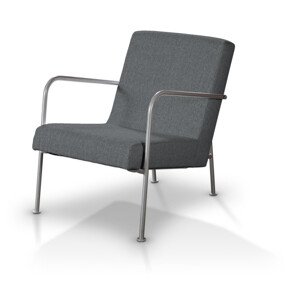 Dekoria Poťah na kreslo Ikea PS, grafitovo - sivá, Poťah na kreslo Ikea PS, City, 704-86