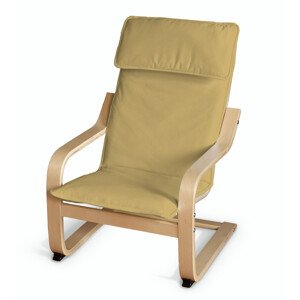 Dekoria Poťah na detské kreslo Poäng, matná žltá, Poťah na kreslo Poäng - detské kreslo, Cotton Panama, 702-41