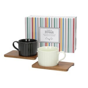 Dekoria Súprava šálok Giorno Duo 2 ks, 11,5/15,5 x 9/10 x 6,5/1 cm