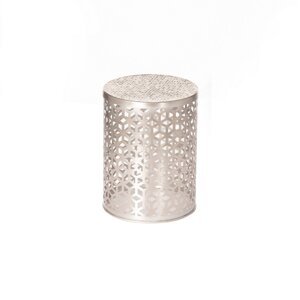 Dekoria Strieborný stôl Fabia 41 cm, 31 x 31 x 41cm
