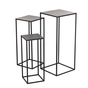 Dekoria Súprava stolíkov ‐ stojanov na kvety Denny 3 ks., 20/25/30 cm x 50/60/70 cm