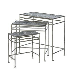 Dekoria Súprava stolíkov Margot 3 ks., 35/45/55 x 20/25/30 x 39,5/48,5/56 cm