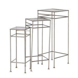 Dekoria Súprava stolíkov Vivian 3 ks., 20/25/30 x 20/25/30 x 55/65/75 cm